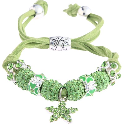 Bando náramok Crystal W178 modrý zelená