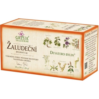 Grešík Žaludeční čaj Devatero bylin 30 x 1,5 g