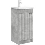 vidaXL Баня с мивка Бетонно сиво 42 x 40 x 84, 5 см Инженерна дървесина (890087)