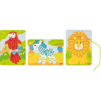Goki Игра за шиене Goki - Папагал, лъв, зебра (58686)
