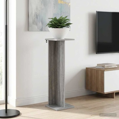 vidaXL Стойка за растения 2 бр. Сив Сонома 25 x 25, 5 x 80, 5 см (899653)