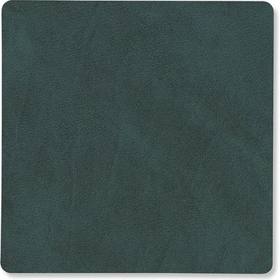 LIND DNA Подложка за чаша square nupo 10 х 10 см, тъмно зелен, кожа, lind dna (lind981056)