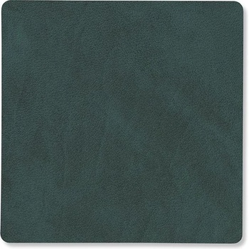 LIND DNA Подложка за чаша square nupo 10 х 10 см, тъмно зелен, кожа, lind dna (lind981056)