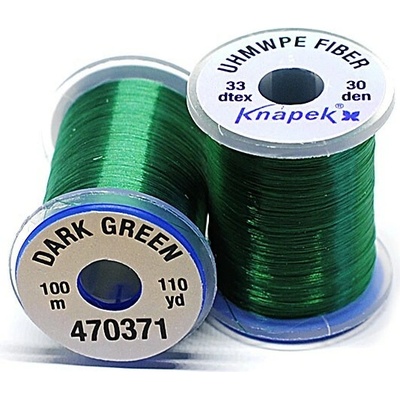 Vázací nit • UHMWPE FIBER LINE • 100m - Tloušťka 30D, Barva Tmavě zelená