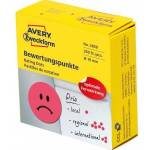 Avery Zweckform Wheel with symbols for marking, Sad face, 250 pcs /roll, O19 mm, Avery Zweckform, RED
