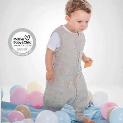BabyBliss Spací Vak S Nohavičkami Protišmykový Dreamy ZZZ Grey