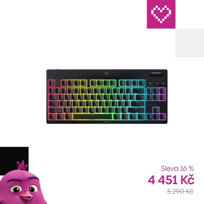 Razer BlackWidow V4 Low-profile Tenkeyless HyperSpeed Yellow Switch RZ03-05450100-R3M1