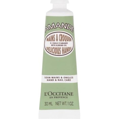 L'Occitane Almond (Amande) Delicious Hands успокояващ крем за ръце 30 ml за жени