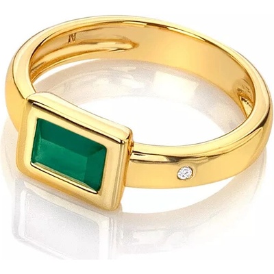 Hot Diamonds prsten X Gemstones Rectangle DR263