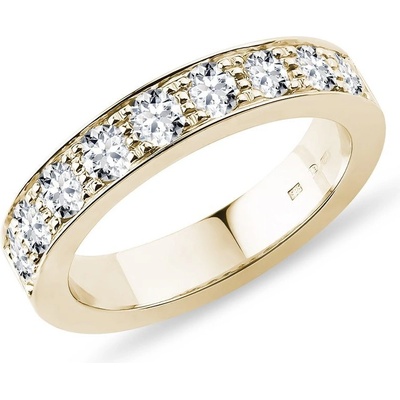 Klenota luxusný zlatý prsteň s diamantmi k0640013