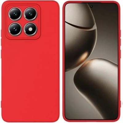 Mobi-Fon Силиконов кейс bSmart Silicone Soft Cover, За Xiaomi 14T Pro, Червен (XMI-14TP-002)
