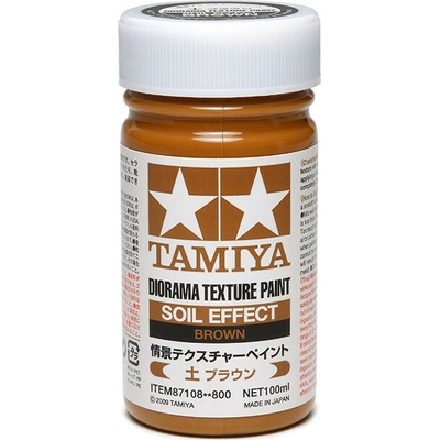 Tamiya Diorama Texture Paint Soil Effect Brown Zrnitý nátěr hnědá zemina