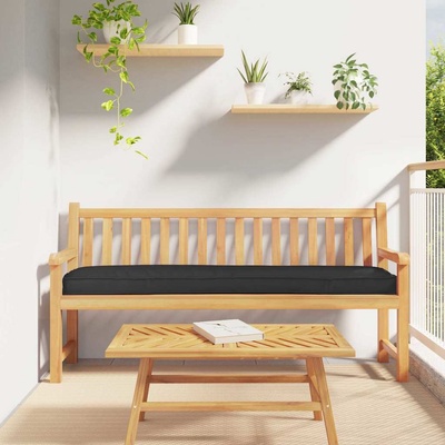 vidaXL Комплект възглавници за палет 2 pcs Черно 200 x 40 x 8 см (42001732)