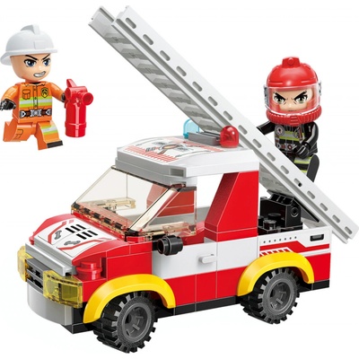 Qman Mine City Fire Line 12011-3 Automobilový žebřík