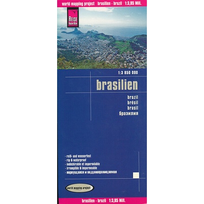 Reise Know-How Landkarte Brasilien / Brazil (1:3.850.000)