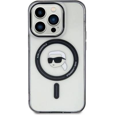 KARL LAGERFELD Кейс Karl Lagerfeld KLHMP15MHKHNOTK за iPhone 15 Plus 6.7"", прозрачен, твърд, IML Karl`s Head MagSafe