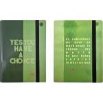 Ziemia Obiecana A4 wing briefcase with rubber band Think Green MIX
