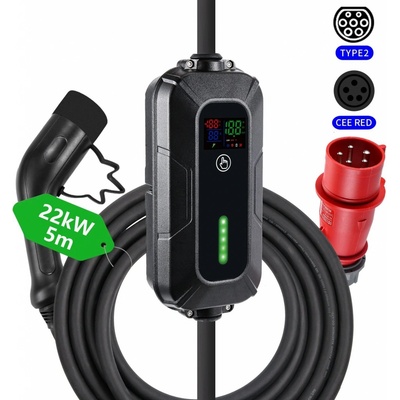 Immax NSE002 cestovná nabíjacia stanica pre elektromobily EV/PHEV AC Type 2 22 kW / 32A