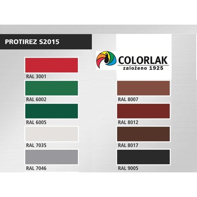 Colorlak PROTIREZ S 2015 černý RAL 9005 2,5L cca 3,1kg