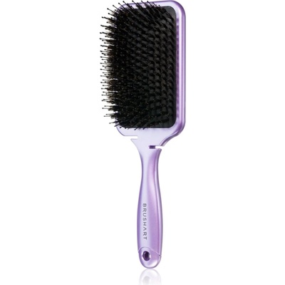 Hair Boar bristle paddle hairbrush Четка за коса с косми от глиган Metallic Lilac