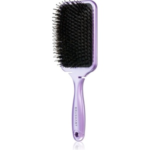 BrushArt Hair Boar bristle paddle hairbrush Четка за коса с косми от глиган Metallic Lilac