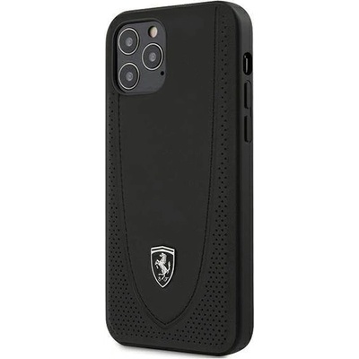 Ferrari Калъф за телефон Ferrari FEOGOHCP12MBK Off Track Perforated за iPhone 12/ 12 Pro 6.1", черен (3700740479247)