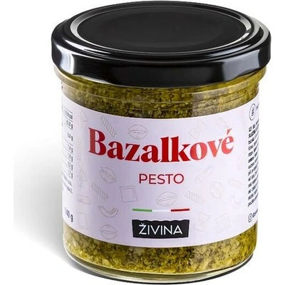 ŽIVINA Bazalkové pesto na těstoviny, do salátů i na pečivo 140 g