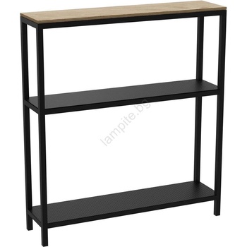 Luminex Етажерка за баня 67x60 см черна (LU9883)