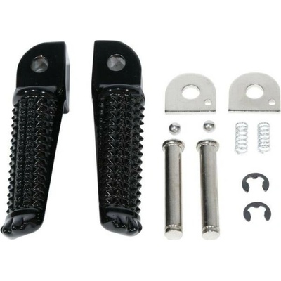 BIKETEC PARTS sada stupaček pasažéra kompletní s upevněním YAMAHA YZF R1 98-99, FZS 600 FAZER/YZF 600R 97-03, TRX 850 96-00, TDR 125 96-00, XJR 400 93-08 barva stříbrná