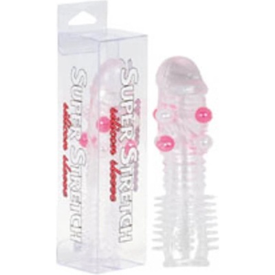 Seven Creations Super Strecke Прозрачен Силиконов Ръкав с Малки Топчета