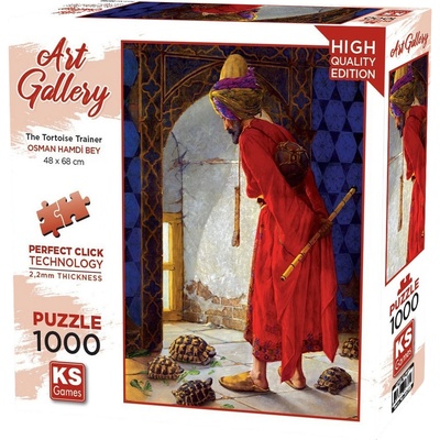 KS Games Пъзел KS Games от 1000 части - Дресьорът на костенурки (20733)