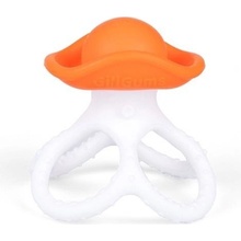 GiliGums upokojujúce silikon Chobotnice oranžová