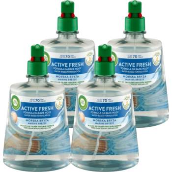 Air Wick 24/7 Active Fresh Sea Breeze пълнител за автоматичен освежител на въздуха 4x228ml