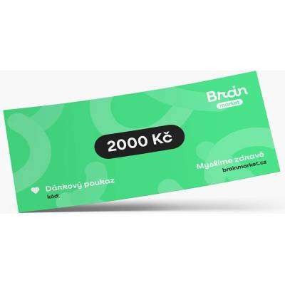 Dárková elektronická poukázka 2000 Kč