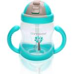 Cangaroo Чаша с пластмасова сламка Cangaroo - Синя, 280 ml (103660)