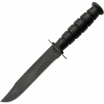 Ontario 498 Marine Combat Knife, černá kožená rukojeť a pouzdro ON8180