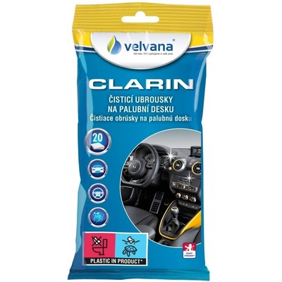 Velvana Clarin Čisticí ubrousky na palubní desku 20 ks | Zboží Auto