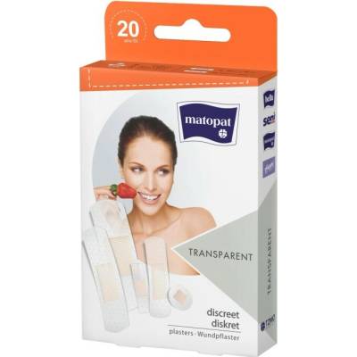 Matopat TRANSPARENT náplast různé velikosti 20ks
