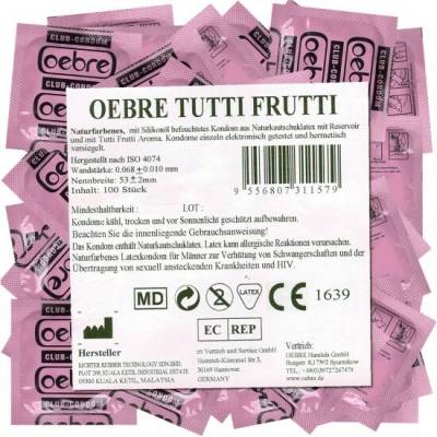 Oebre Bulk-Pack CLUB-Condom Tutti-Frutti 100 ks