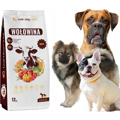 Look4dog Care Hovězí maso bez obilovin a kuřecího masa 12 kg