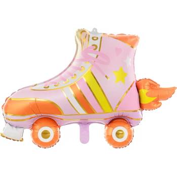 Image 1 of PartyDeco Балон от фолио - Розова кънка