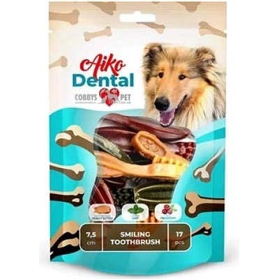 Cobbys Pet Aiko dental smile toothbrush 7,5 cm small 170 g 17 ks