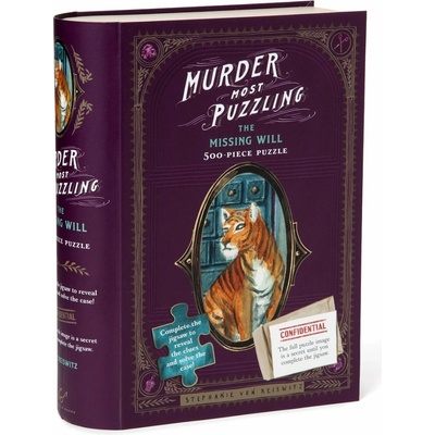 Murder Most Puzzling The Missing Will 500-Piece Stephanie Von Reiswitz