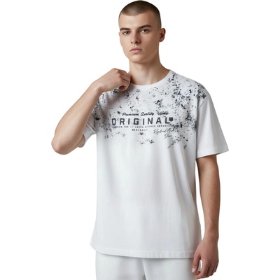 Nova stil pánske nadmerné tričko 100 % bavlna Zdeněk bílé