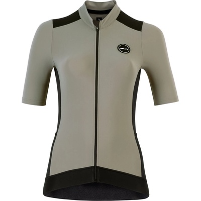 Nalini Дамска фланелка с къс ръкав за колоездене Nalini Women's Five Pockets Jersey Cycling jersey - Black / Sage - размер XS (156-2819-0211)