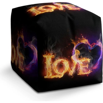 Sablio Taburet Love: 40x40x40 cm