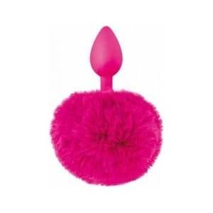  Pompom fuchsia anal plug