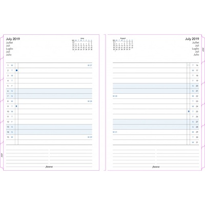 Filofax Notebook A5 Náhradní listy kalendář měsíční – Zboží Dáma