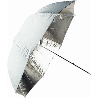 Linkstar PUK-102SW odrazný deštník oboustranný 102cm (stříbrná/bílá)