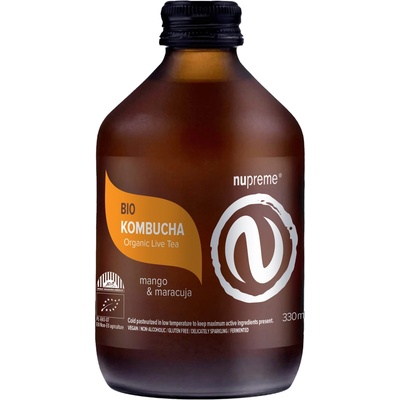 Nupreme Kombucha mango a maracuja BIO 330 ml